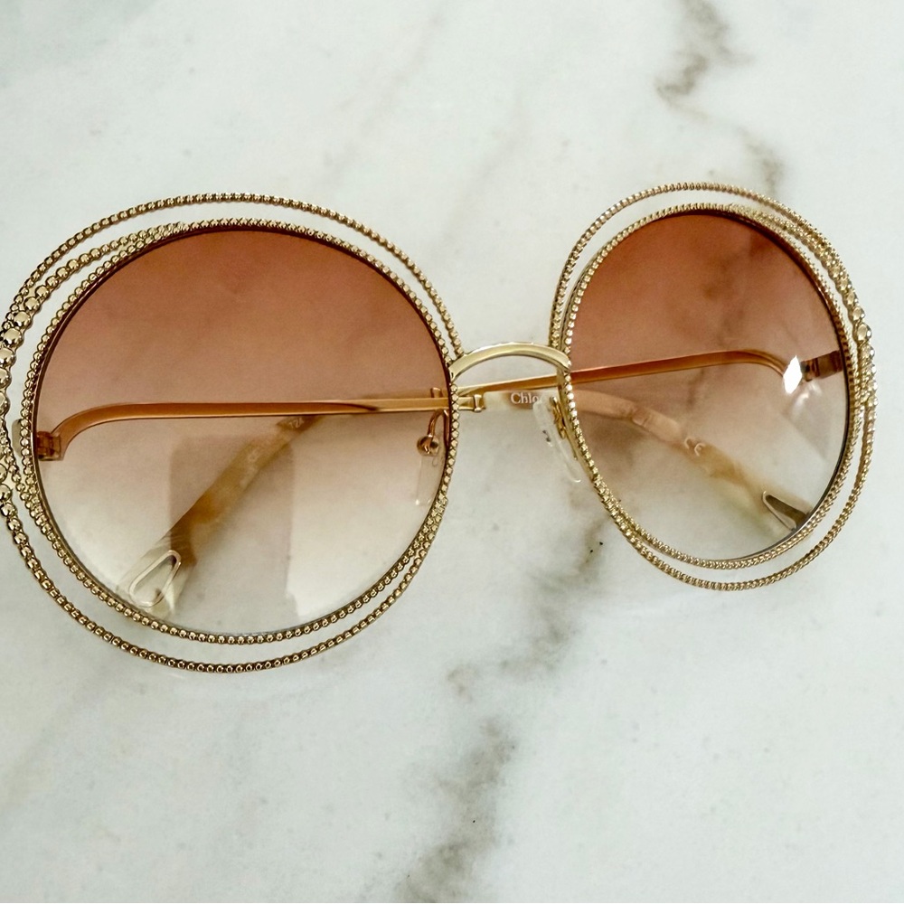 Authentic Chloe Carlina Chain Sunglasses